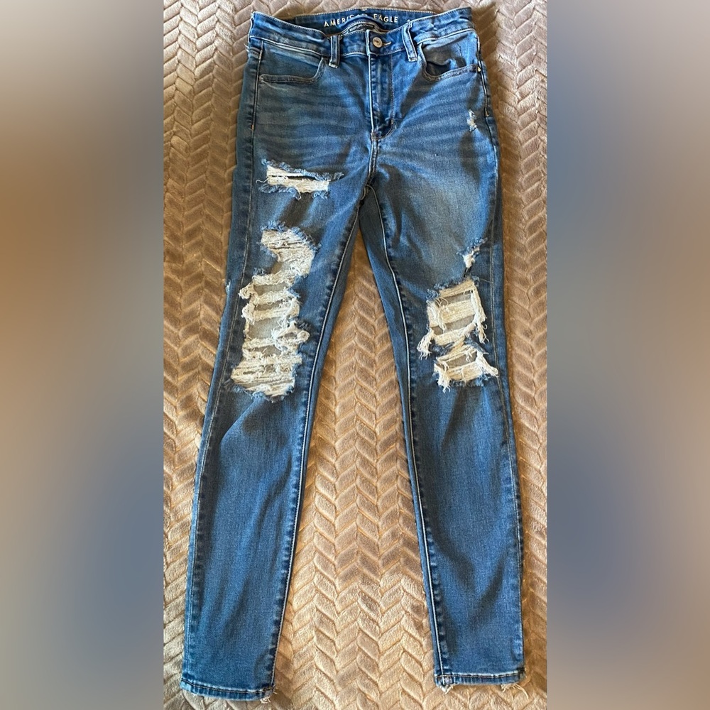 American Eagle Super Hi-Rise Jegging Ne(X)t Level Stretch Size 6